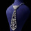 Sparkling Rhinestones Necktie Claw Chain Adjustable-Gold 7