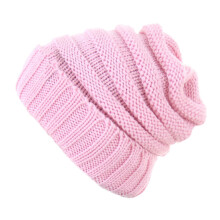 Bonnets tricotés en acrylique pour hommes et femmes,-Rose