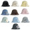 Soft Polyester Star Design Foldable Fisherman Hat for-Black 2