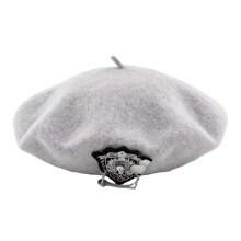 Casquette en mélange de laine pour équipe de réception,-Gris
