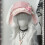 Stylish Octagonal Beret Hat With Strawberry and Long-Pink 7