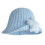 Chapeau de pêcheur à la mode avec décoration-bleu clair 1