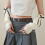 Gants tricotés texturés, longues manchettes, Style-Blanc 2