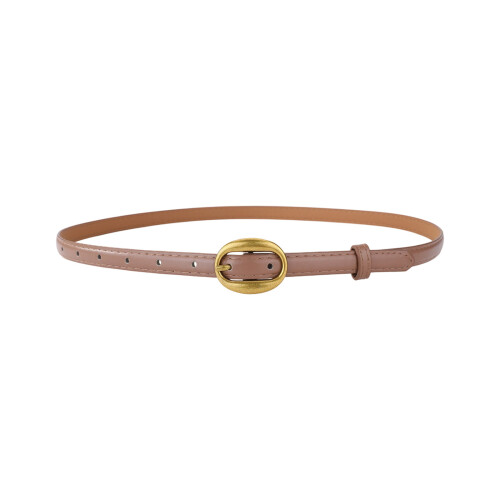 Durability Belt Easy Buckles Adjustment Long-caramel color
