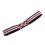 Lightweight Stretch Belt for-Blue white and red Round buckle 1