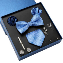 Set of 9 Men's Accessories Gift Box Set with Tie Bowtie-LB174