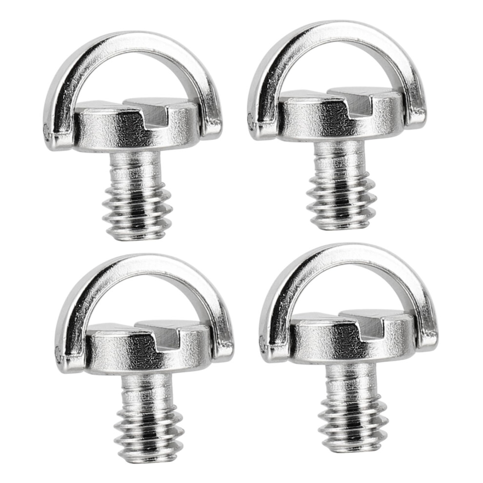 4 Pieces 1/4 Inch Tripod Screw With Slotted Quickrelease Plate Screw For Camera Mount 9426802336375