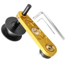 Golden A bicycle chain tensioner made of aluminium alloy