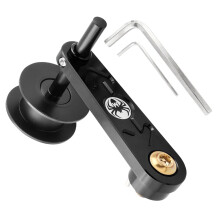 Single Speed Chain Tensioner, AntiSlip Bicycle Tool, Adjuster for Mountain Bike Black A