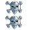 Multipurpose Punk Skull Buckle Metal Texture Comfortable-Silver 1