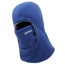 Dikke warme hoofdbedekking, fleece gevoerde winddichte-Blauw