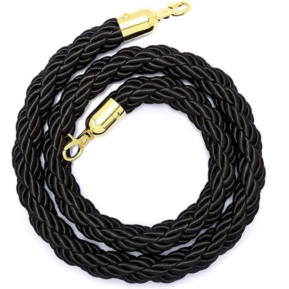 Queue Barrier Rope, Goldcolored, For Queue Dividers, Braided/Twisted Hemp Rope, Safety Barrier Ref: 8291 9365049966658