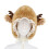 Warm Winter Hat with Deer Pattern Comfortable Plush-light tan 1