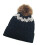 Stretchy Pullover Hat with Colorful Pattern Design and-Black M 1