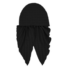 Women Head Wrap Headwear African Women's Hijab Soft-Black