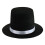 Breathable Portable Hat Comfortable Hat-black white ribbon 1