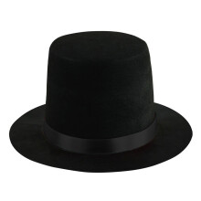Retros Magicians Hat Unisex Fashion Hat-black black ribbon