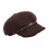 Fashionable Eight Sided Plush Hat Warm And Light-coffee M 1