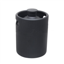 Home Brewing Sets Home Brewing System Mini Barrel Beer Growler Beer Bottle Home Beer Making Wine Bar Accessories Tool (2L Black)