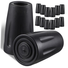 Tpr Rubber Walking Stick Tips Covers 16Pcs Hiking Trekking Poles NonSlip Ends Quick Install WearResistant Protectors