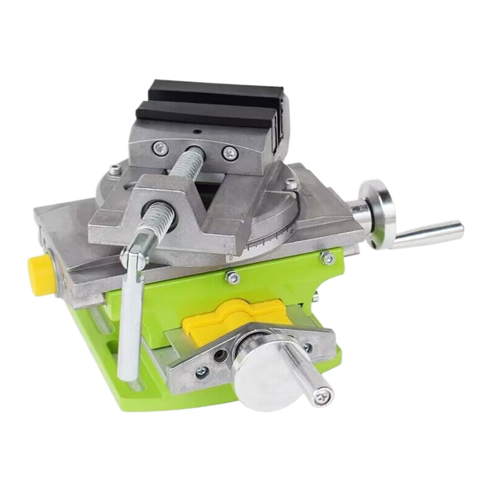 Drill Press Vise Cross Slide Milling Vise Metal Milling Clamp, Heavy Duty Drilling Machine, Woodworking 24.5X25x16cm 9412369200693