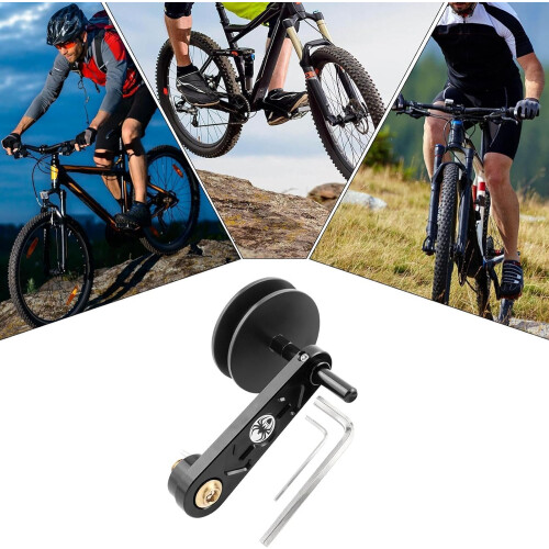 Bicycle Chain Tensioner  AntiSlip Tool, Adjuster  Durable SingleSpeed Converter Black B 2