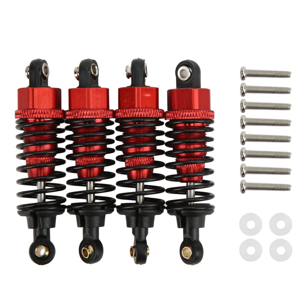 Rc Shock Absorber Damper Replacement, Adjustable Mounted Aluminum Spring Damper For Tt01 Tt02 Ta05 (Red) Red 9382693699978