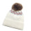 Rekbare pullovermuts met pompons en-Witte M 1