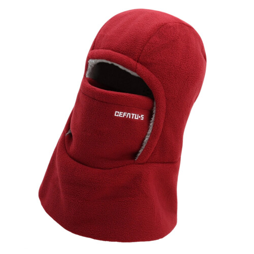 Bequemer Gesichtsmaskenhut, winddichter-Burgund