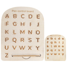 Wooden Tracking Board for Kids, Letters and Numbers  Wooden Number Tracking Board Sensory Pad  Learn to Write Boards for Children