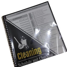 Portable Bill Organizers for Home and Office Use, Clear Structure and Flexible Recording or Cleaning Plan Checklist, Cleaning Plan Book