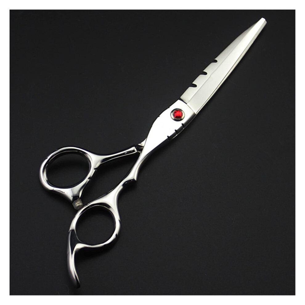 Red 6 Inch Hairdressing Scissors Thinning Shears Hairdresser's Scissors Set Color Stainless Steel