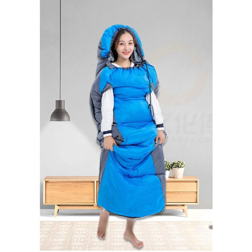 Waterproof Envelope Sleeping Bag, Portable, Lightweight, Warm 4Season Sleeping Bag with Compression Sack 1