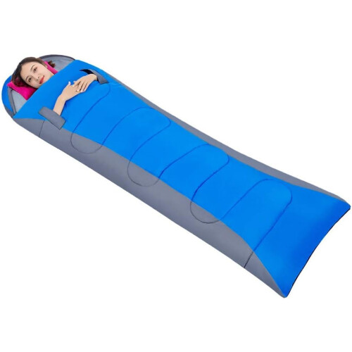 Waterproof Envelope Sleeping Bag, Portable, Lightweight, Warm 4Season Sleeping Bag with Compression Sack 2