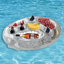 Inflatable Drink Holder, 8 Holes Large Capacity Floating Coasters for Pool Party