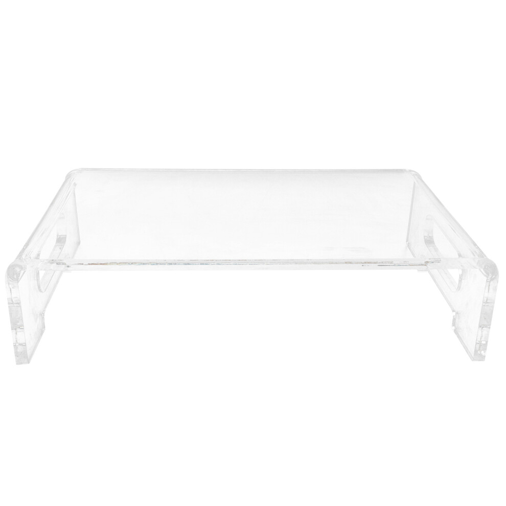 Monitor Stand With Keyboard Storage, Decorative Acrylic Display Platform For Elevating Devices And Enhancing Desk Aesthetics, Clear Acrylic For Profes 9148971640991