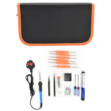 Multifunctional Electric Pyrography Pen Set, Adjustable Temperature Wood Burning Kit (200-450C), Portable Soldering Equipment for DIY Repair and