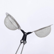 Fine Mesh Tea Ball, Reusable Tea Filter with Adjustable Spring Closure and Ergonomic Handle, Stainless Steel Tea Infuser for Loose Leaf Brewing,