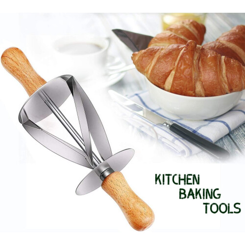 Baking Mastery: Multi-functional Stainless Steel Pastry Cutter, Efficient Dough Slicer For Baking Lovers, Compact & Strong Build, Easy 1