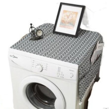 Cotton Linen Fabric Microwave Oven Cover, Versatile Appliance Cover for Practical and Stylish Kitchen Decor