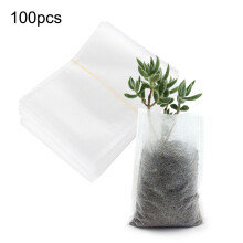 Versatile Nursery Pouches, Non-Woven Fabric Grow Bags for High Seedling Survival Rate, Biodegradable Seedling Bags, 28x30Cm, Pack of 100, Root Breatha