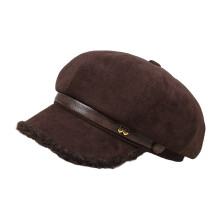 Outdoor-tauglicher Hut aus dickem Wildleder, geeignet-Kaffee M