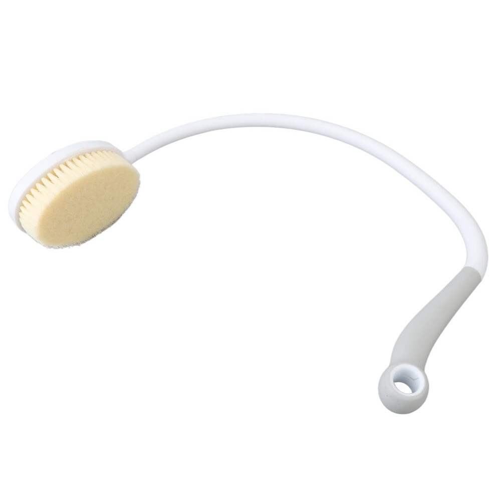Long Curved Back Bath Brush, UShape Design, For Elderly, Pregnant Women And Disabled, Exfoliates And Cleanses