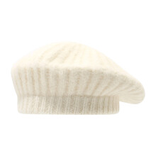 Béret d'automne élégant en mélange de laine douce, chapeau-Blanc