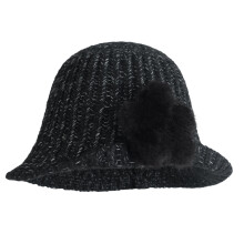 Casquette tricotée en Polyester décorée d'étoiles-Noir