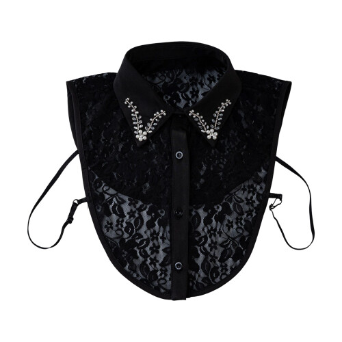 Fashionable False Collar Crystal Embellishments Quick-Black