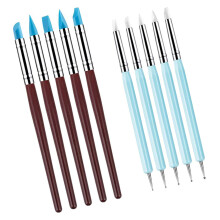 2 Sets of Clay Modelling Dotting Tools for Rock Painting Dotting Tool for Pottery Coloured Pencils Made of Clay Pottery Tools Blue Metal 10 Pieces x 2