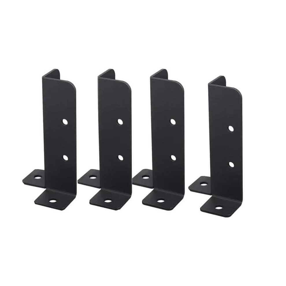 4 Post Anchor Mounting Sets For Wooden Fence, Deck Posts, Anchor Base Mounts For Veranda Railings, Handrails, And Post Frames, Mailbox Posts. 9365049968157