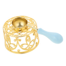 Retro Style Wax Seal Melting Stove Kit With Spoon Portable Metal Design