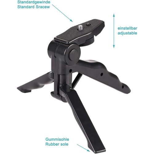Phone Tripod Stand for Google Pixel 6a, Universal Mini Tripod with Steady Shot Support 1